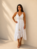 Robe Bohème Dentelle Blanche