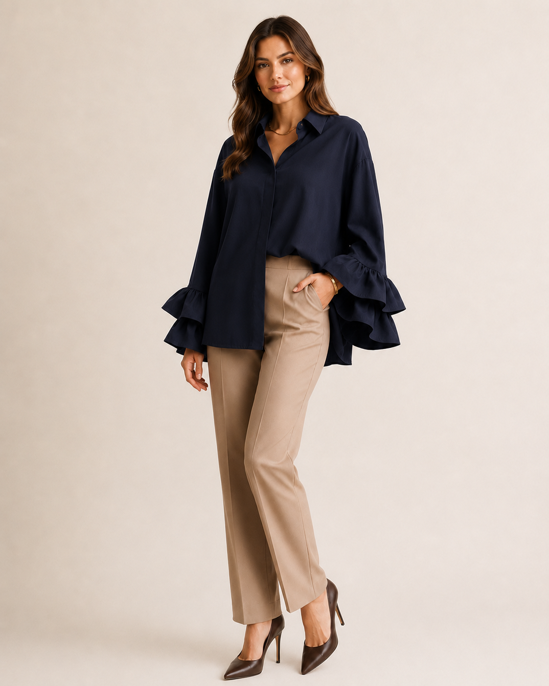 Chemise Oversize  – Manches Espagnoles
