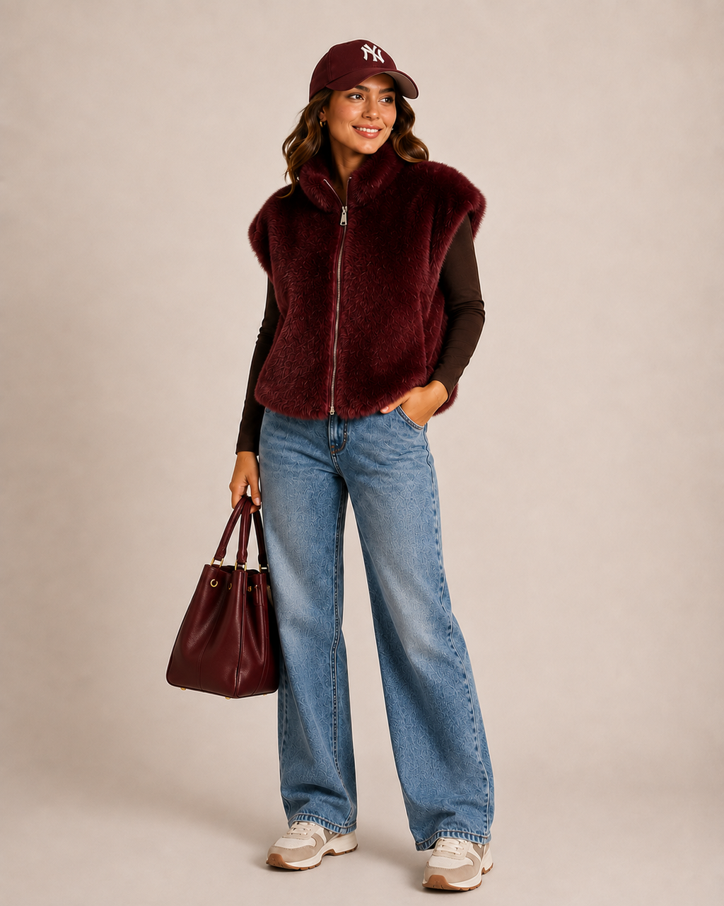 Gilet Réversible Fourrure & Matelassé