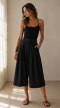 Bermuda Long Taille Haute – Coupe Ample